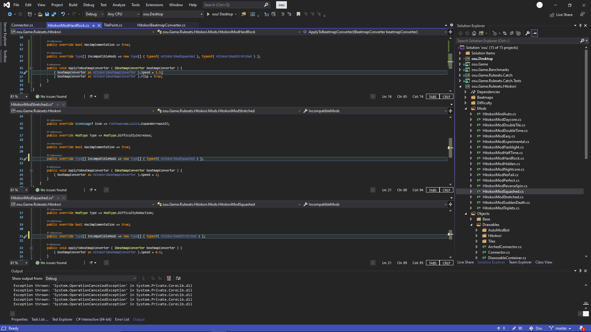 Mod incompatibility works only one way · Issue #9978 · ppy/osu · GitHub
