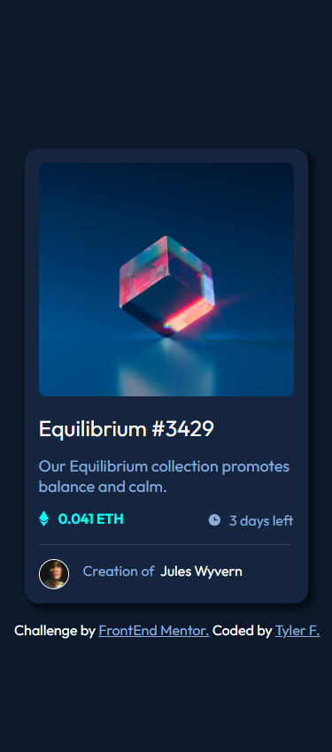 GitHub - Tyler430/NFT-Preview-Card: An equilibrium (NFT) preview card ...