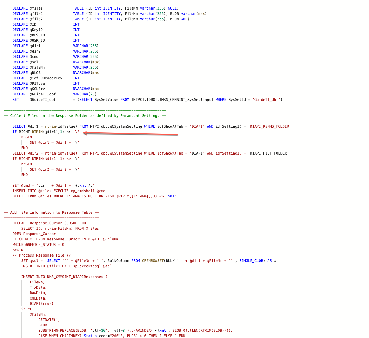 Format Error with '\' in SQL code · Issue #10189 · microsoft ...
