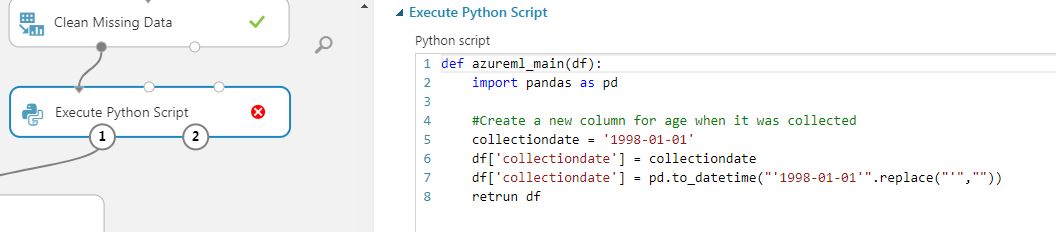azure ml studio python