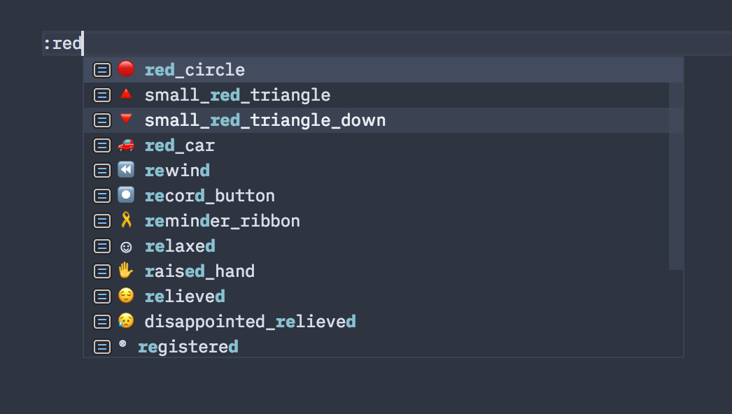 Emoji completion in markdown · Issue 62513 · microsoft/vscode · GitHub