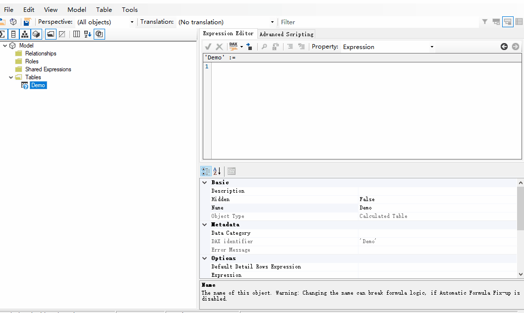 cannot save calculated table in pbit · Issue #293 · TabularEditor ...