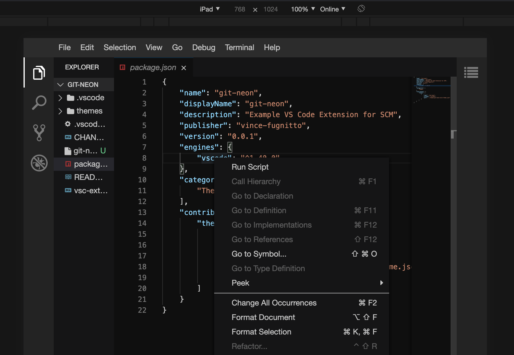 Right Click on iPad · Issue #7790 · eclipse-theia/theia · GitHub