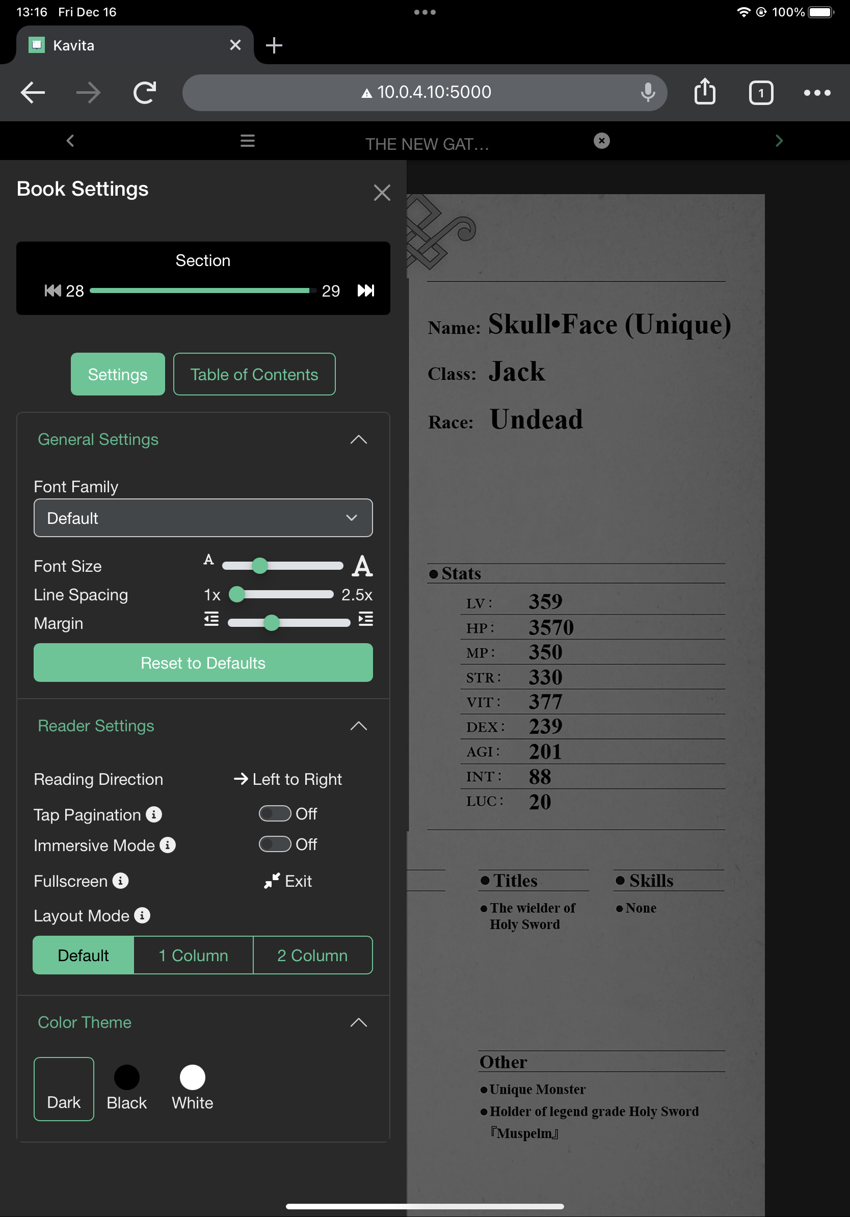 Fullscreen not working on iPad · Issue #1701 · Kareadita/Kavita · GitHub