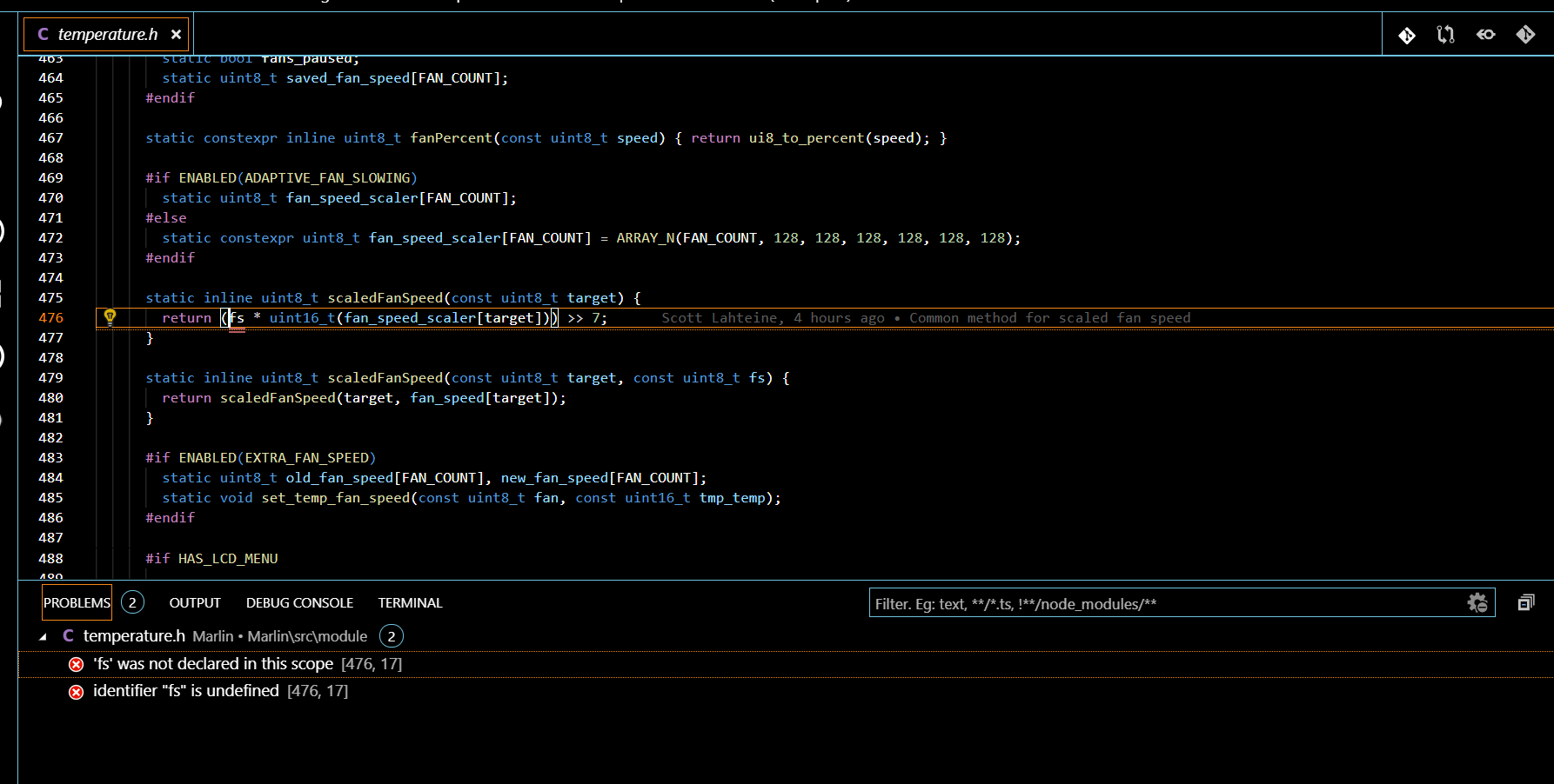 [BUG] temperature.h · Issue #14442 · MarlinFirmware/Marlin · GitHub