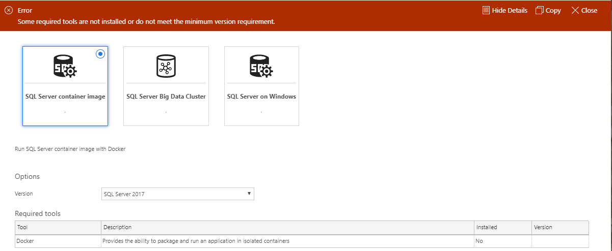 Resource Deployment Wizard Error Message Persists when No Tools ...