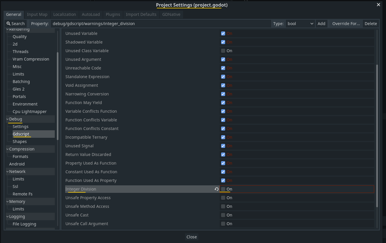 Integer division generates warnings even if you cast · Issue 