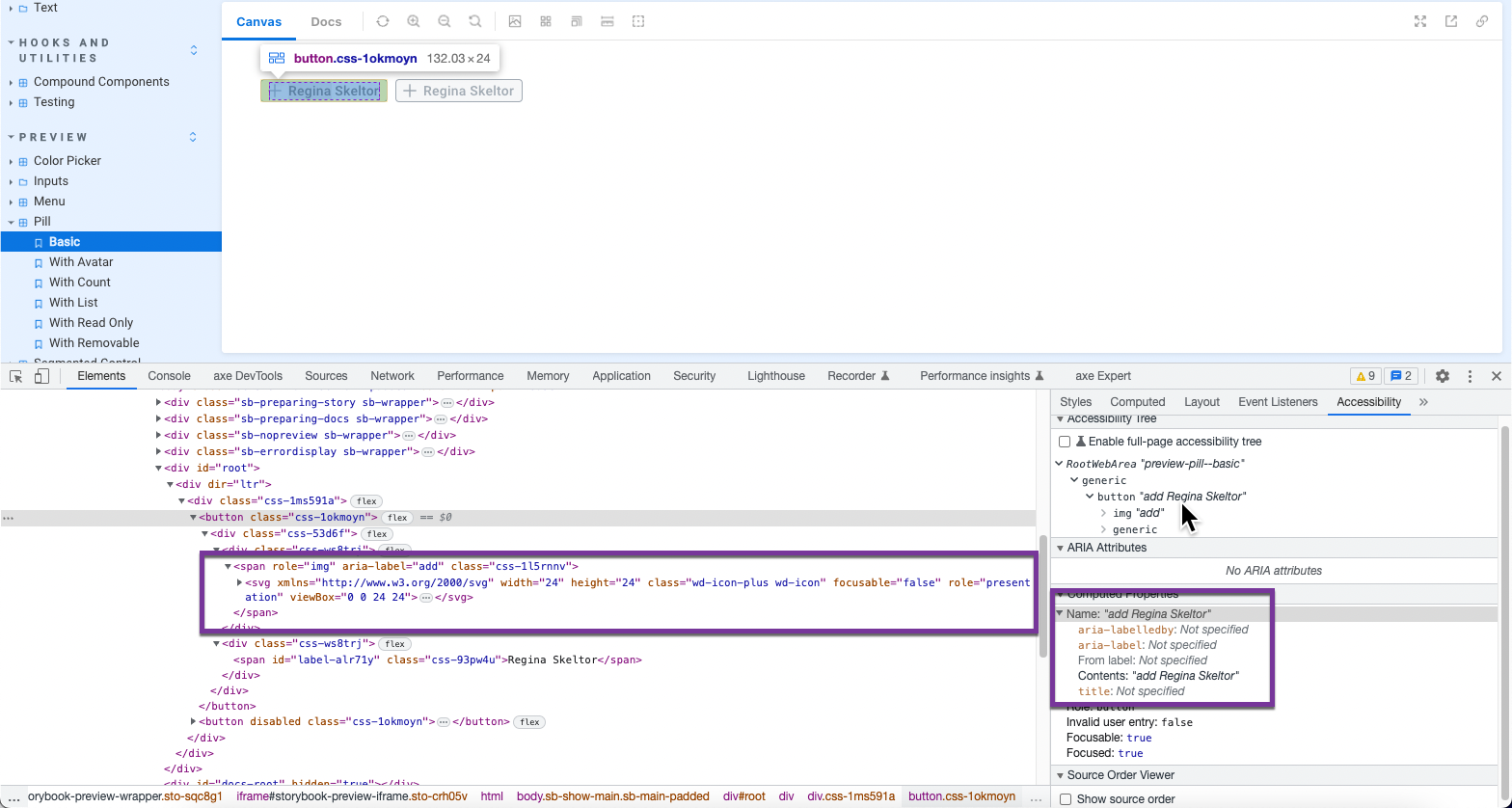 add pill with text alternative