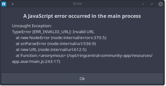 JavaScript ERR_INVALID_URL on Start Video Meeting · Issue #37 ...