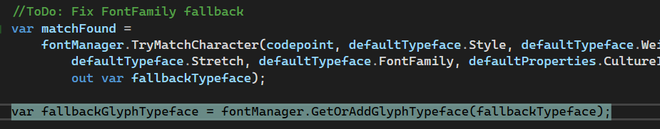 [Preview 5] CreateGlyphTypeface NullReferenceException when FontFamily ...