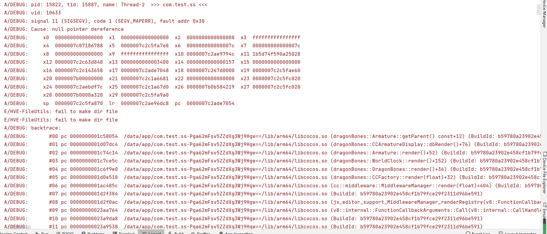Native platform setting dragonBones cache mode crashes · Issue #11511 ...