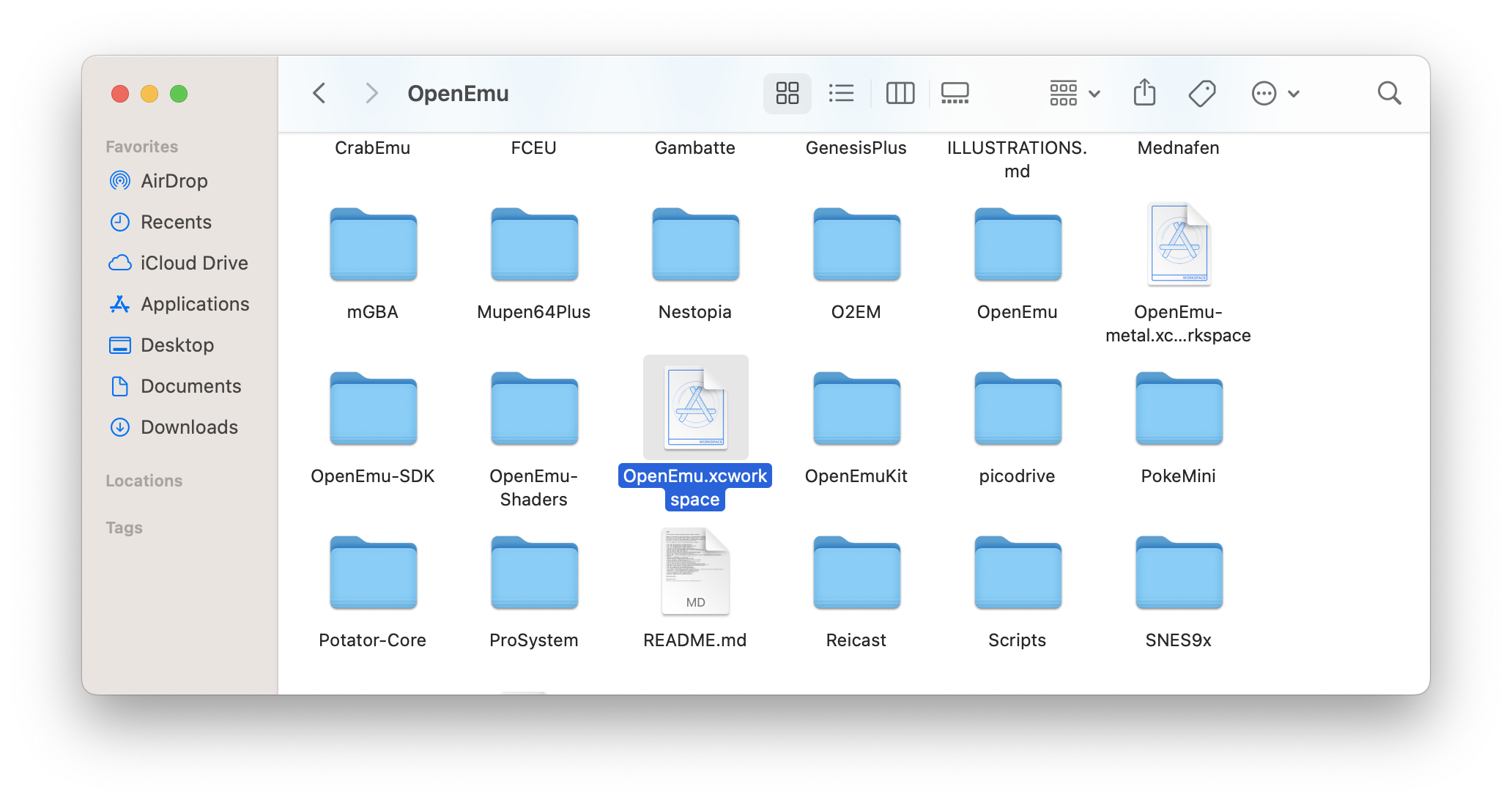 OpenEmu Folder