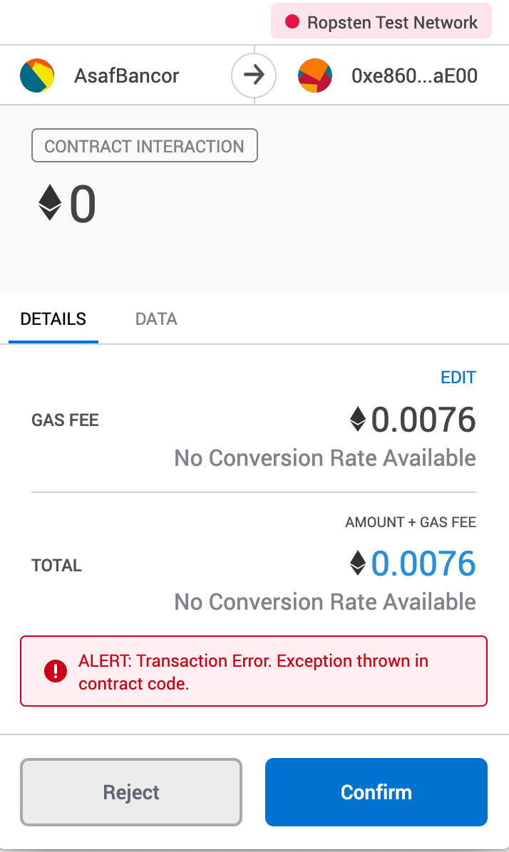 pool creation not working (ropsten only) · Issue #148 · bancorprotocol ...