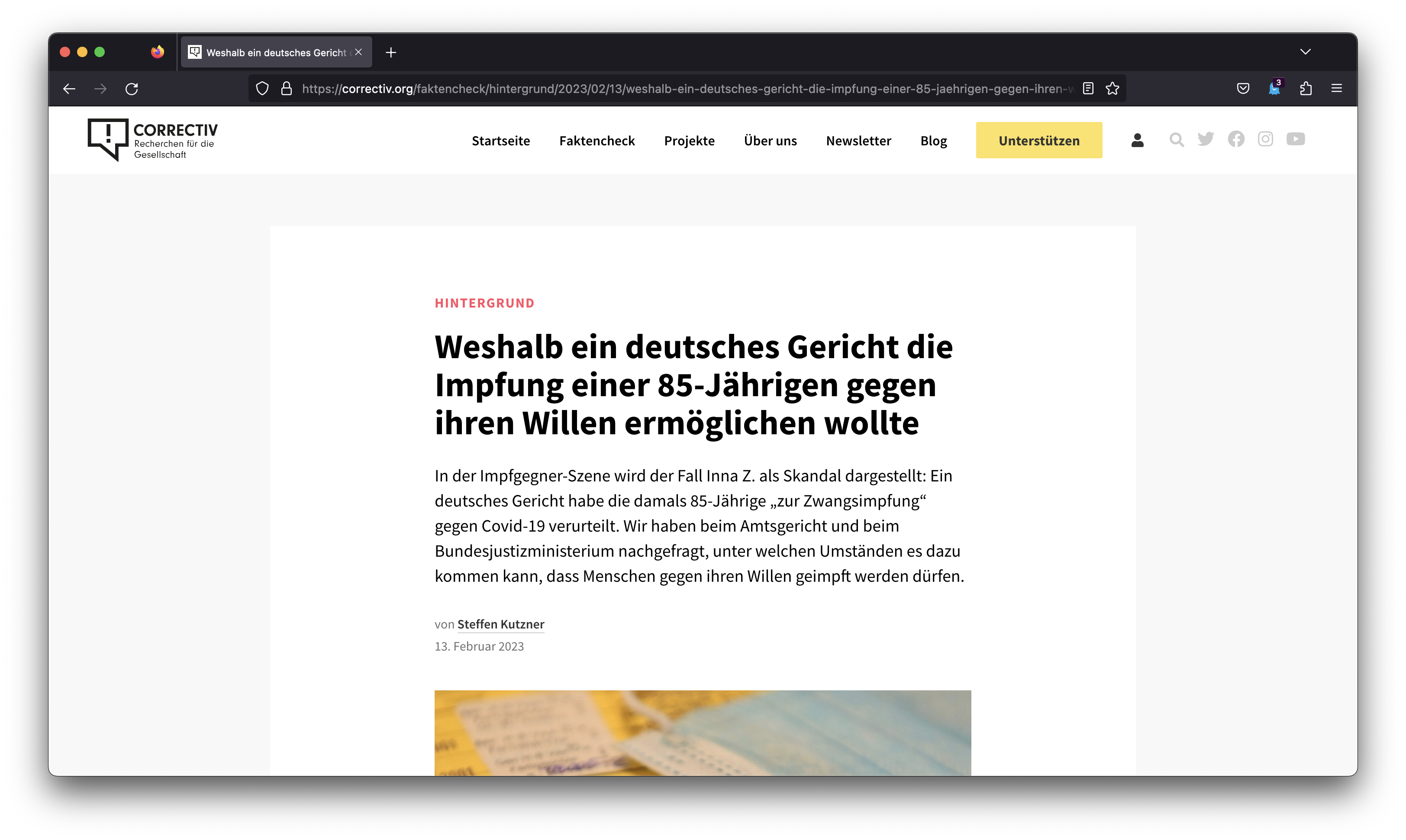 Correctiv Issue 260 Ghostery broken page reports GitHub