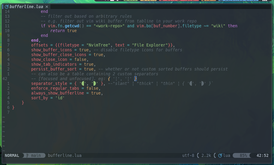 [Bug]: Is custom separator_style broken? · Issue #283 · akinsho ...