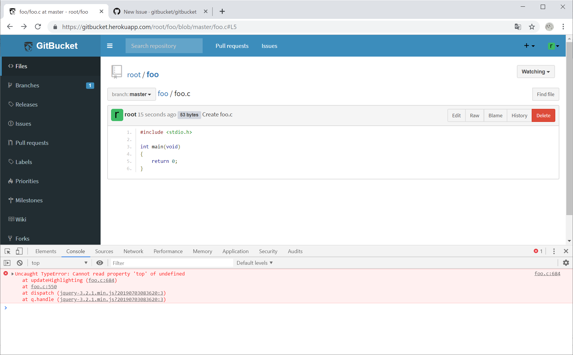 Line number highlighting does not work · Issue #2340 · gitbucket ...