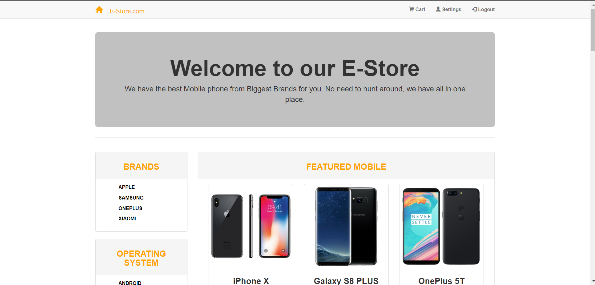 GitHub - RutujaJagtap7/E-Store: E-commerce Website built using HTML ...