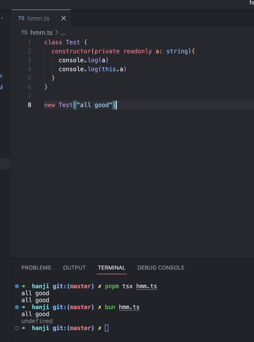 this in constructor · Issue #1855 · oven-sh/bun · GitHub