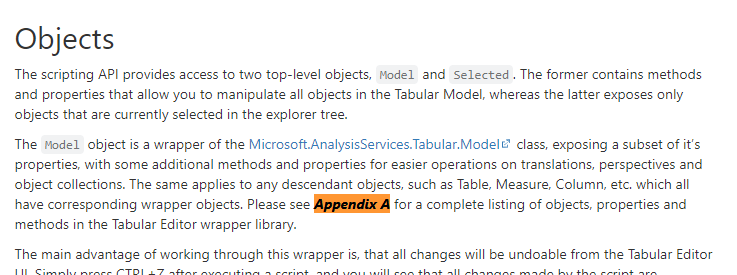 Where is "Apendix A"? · Issue #305 · TabularEditor/TabularEditor3 · GitHub