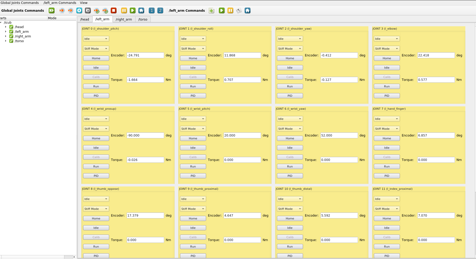 Icub Motor Control Gui iCub not moving after calibration · Issue #1182 · robotology/icub-tech ...