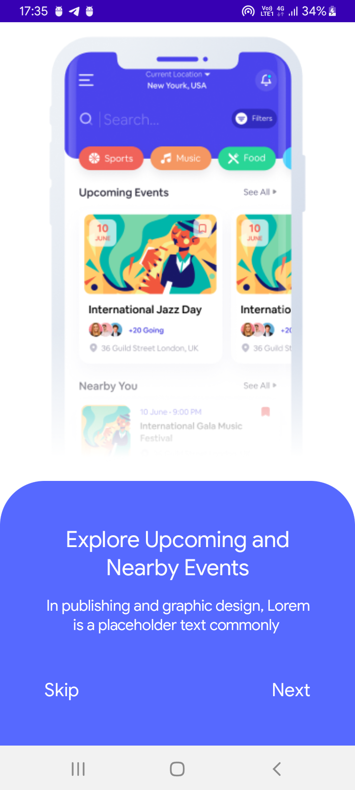 GitHub - vengateshm/Jetpack-Compose-Event-Hub: This is a ui of event ...