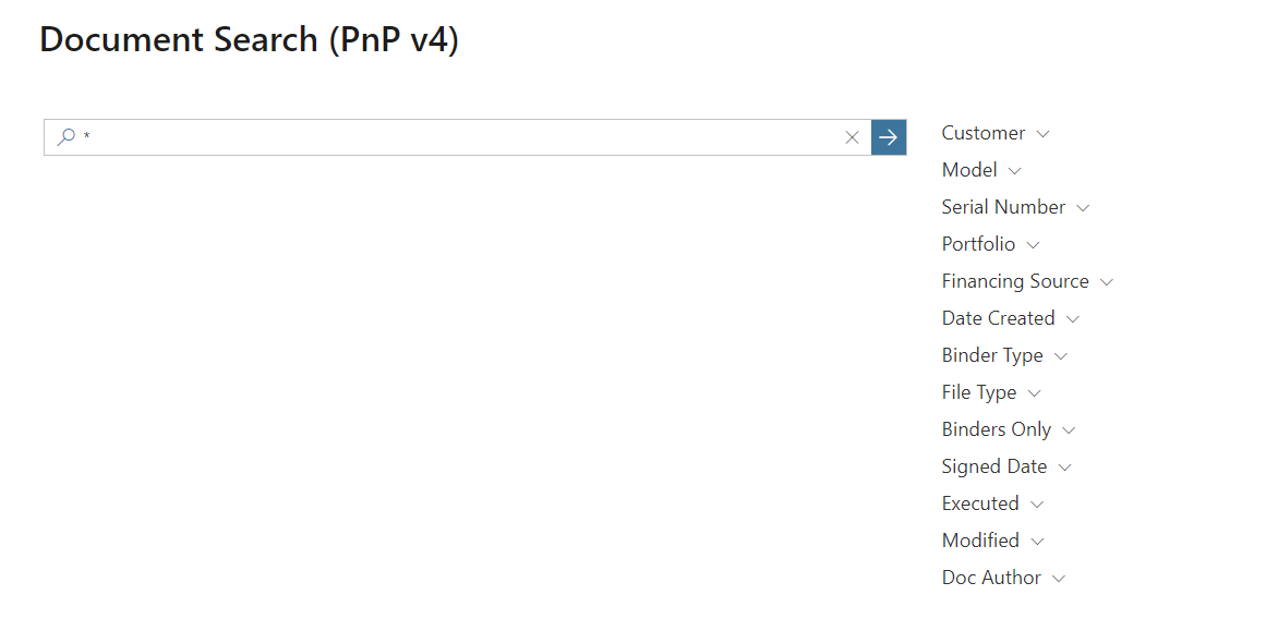 Pnp Search Layout Example v4 Panel layout option in Filters web part appears blank · Issue #698 ...