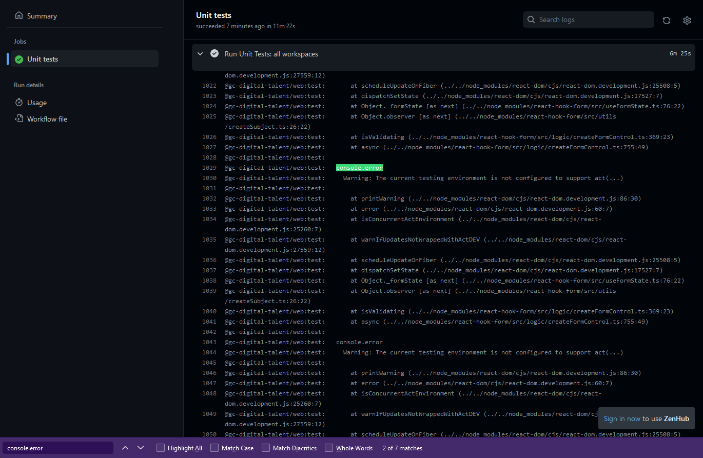 Get notified of jest warnings · Issue 5846 · GCTCNTGC/gcdigital