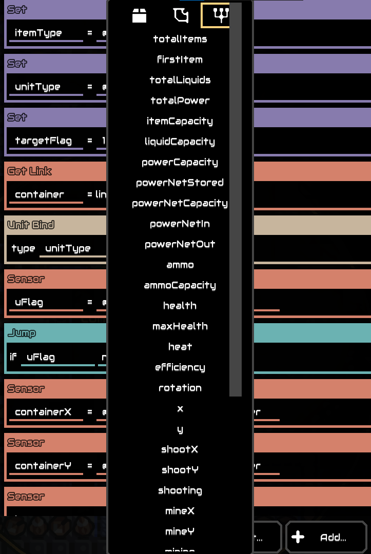 Dropdown UI for Sensor in logic too small · Issue 3798 · Anuken/Mindustry · GitHub