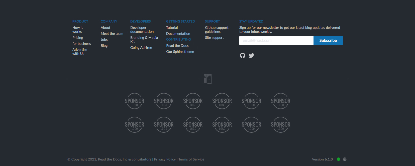 Add app status icon to the site footer · Issue #113 · readthedocs/site-community  · GitHub