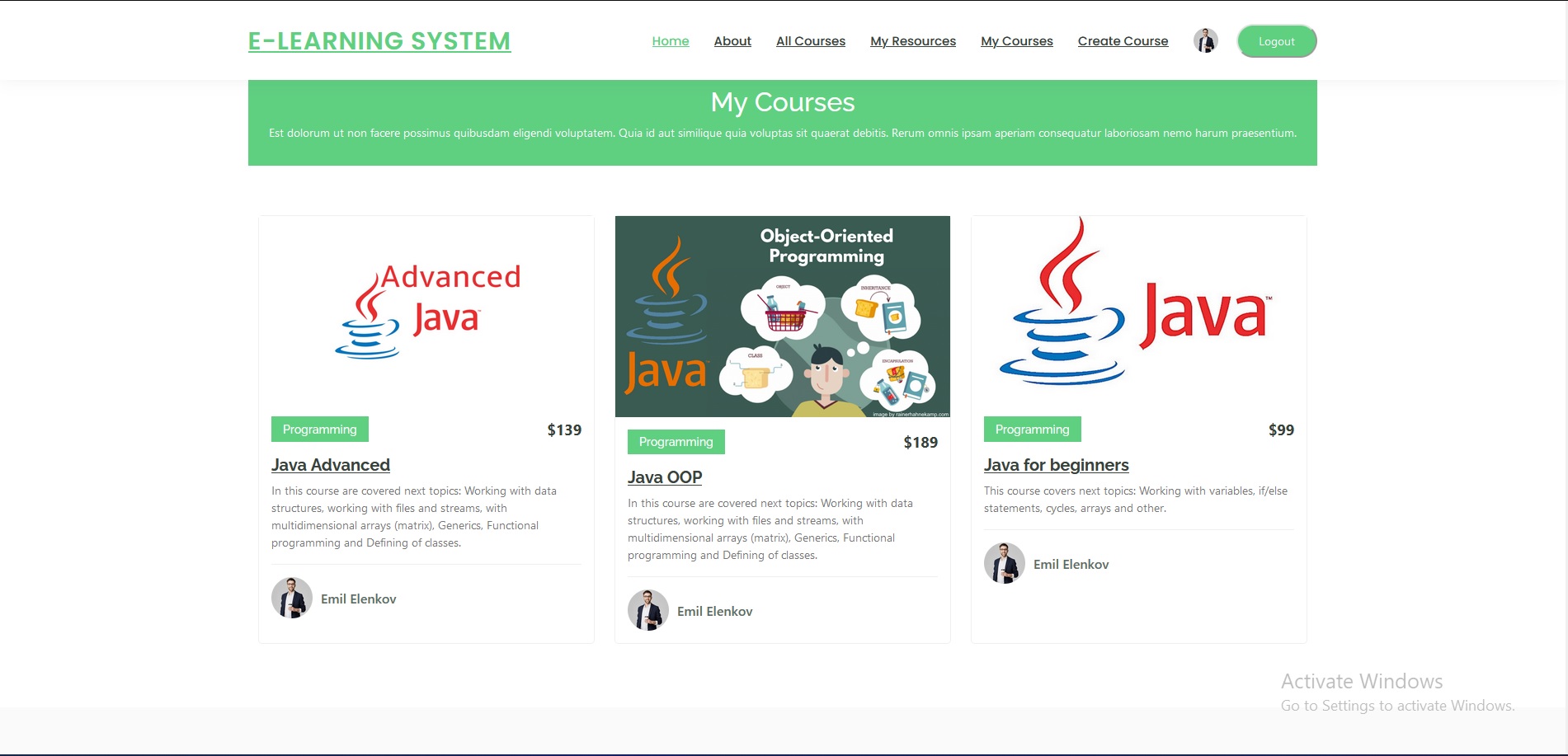 GitHub - velizar92/E-Learning-System