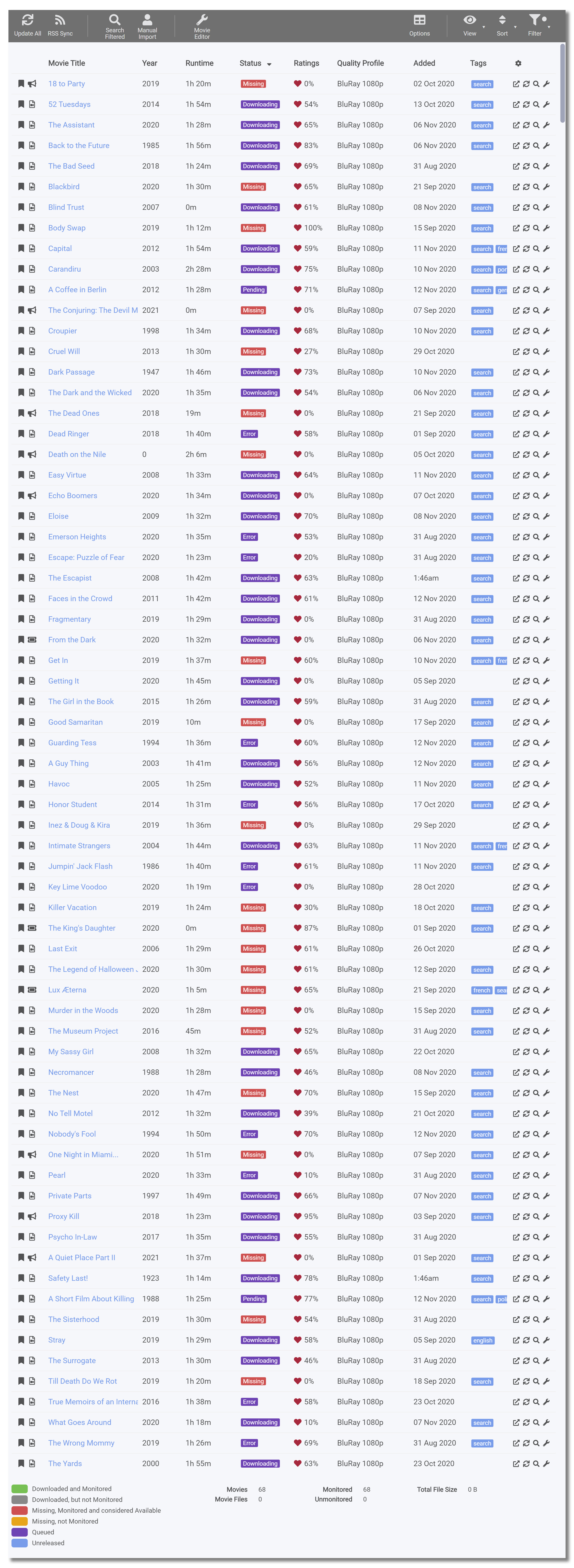 radarr-list