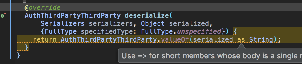 Using short function syntax to get rid of linter hints · Issue #174 ...