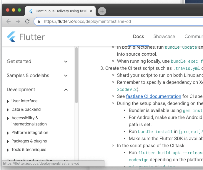 Doc improvement Continuous Delivery wrong link · Issue #2024 · flutter ...