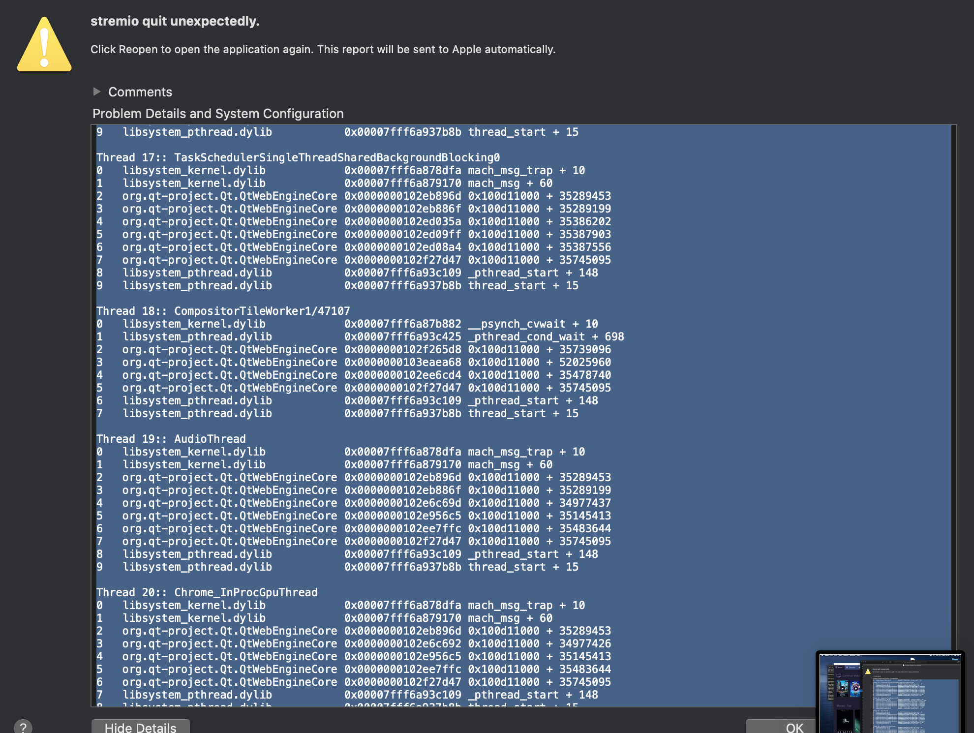 Error after restarting shell after click "Upgrade Stremio" · Issue #141 ...
