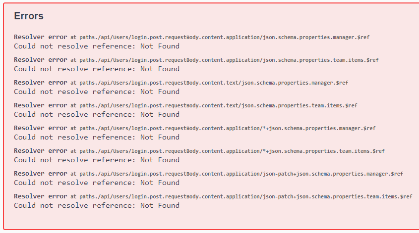 "Could not resolve reference: Not Found" Error · Issue #1355 ...