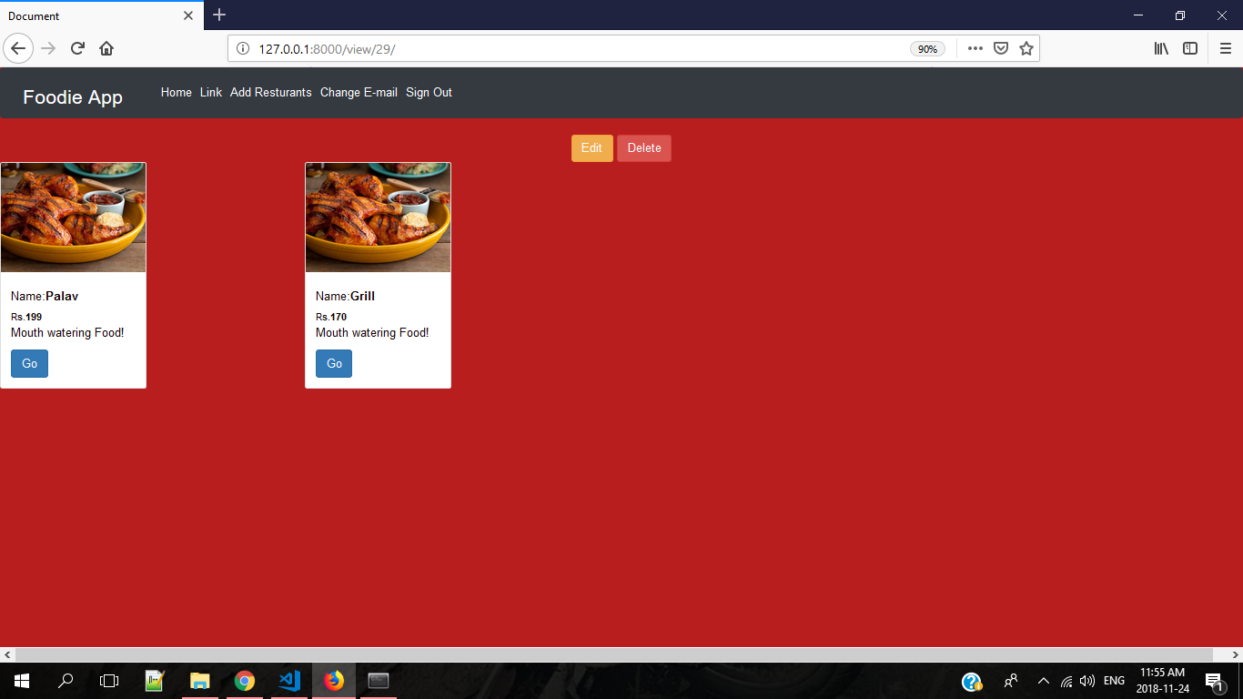 GitHub - Shaik-Nayeem/Foodie-Django-App-Python: Django Foodie App with RBAC