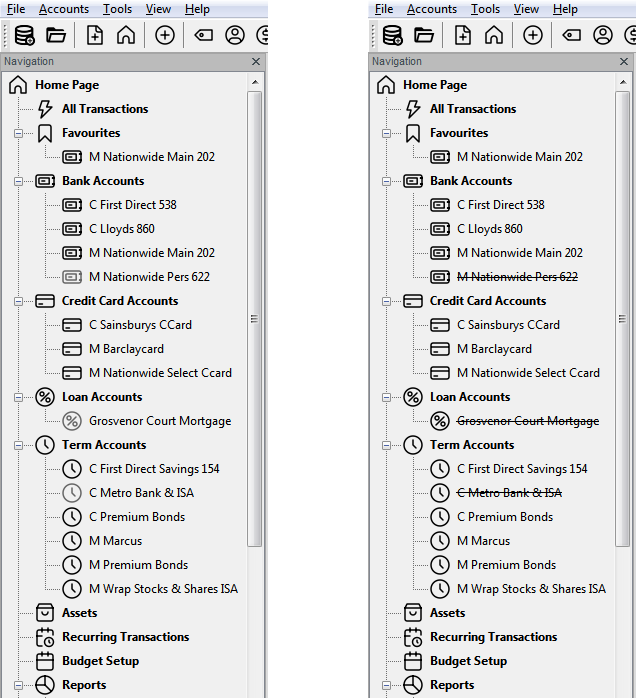 Minor GUI problem: Closed account - icon color · Issue #4223 ...