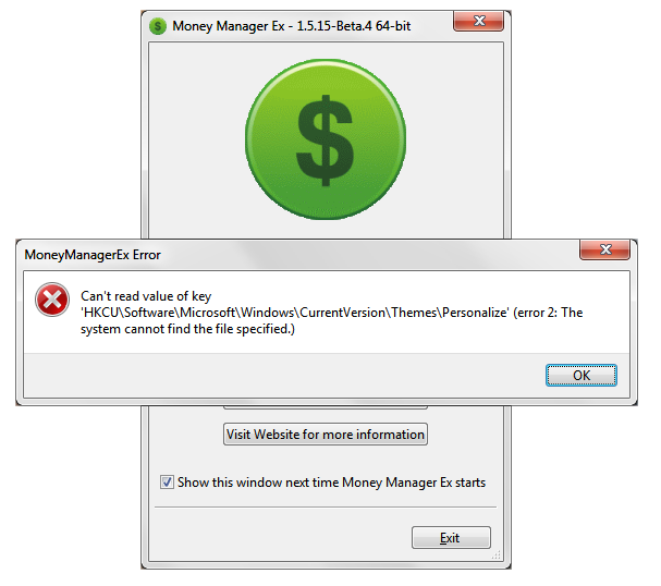Unable to find Registry Key ...\Themes\Personalize · Issue #4560 ...