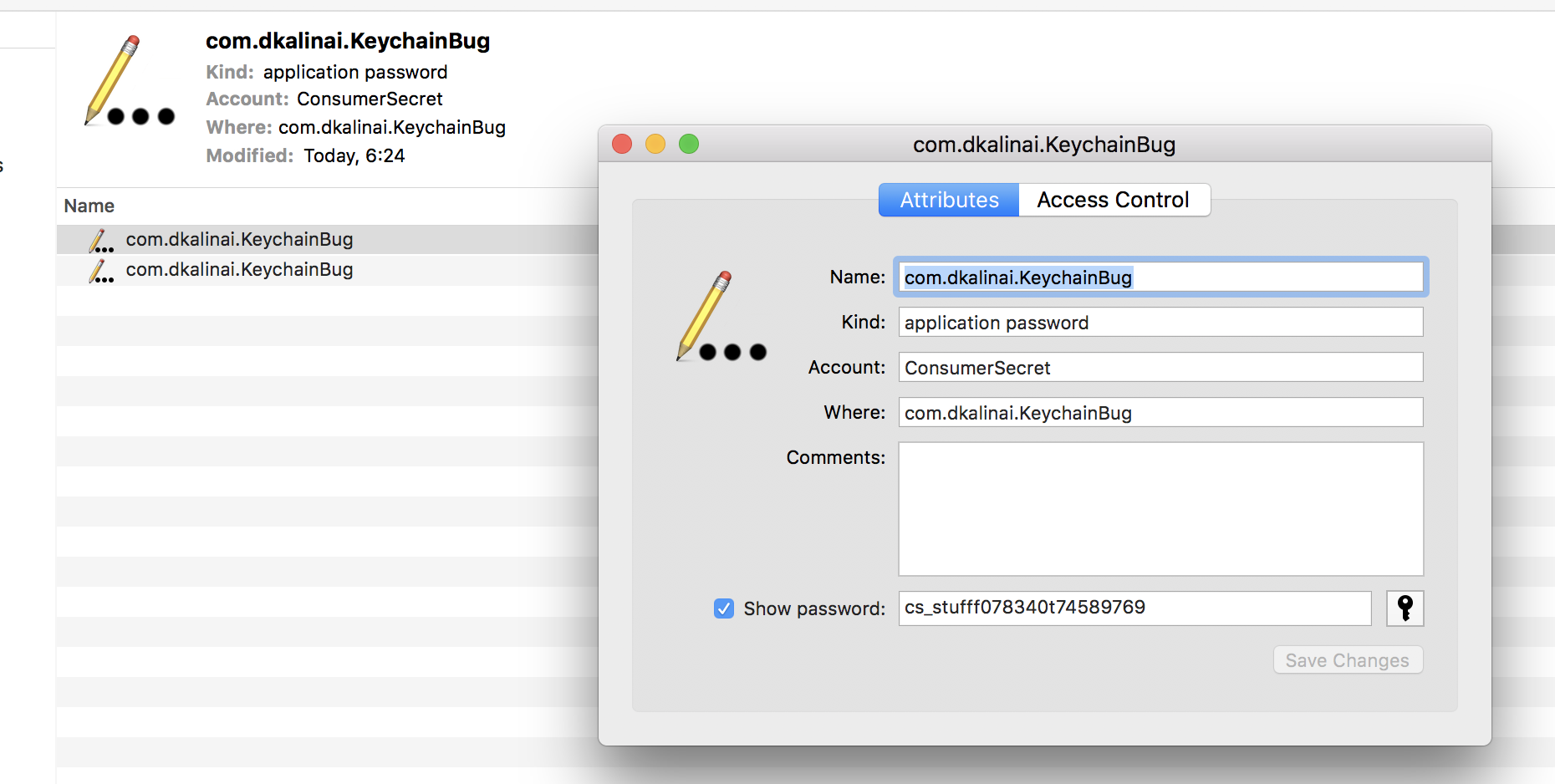 Application has issues with line 537 let status = SecItemCopyMatching