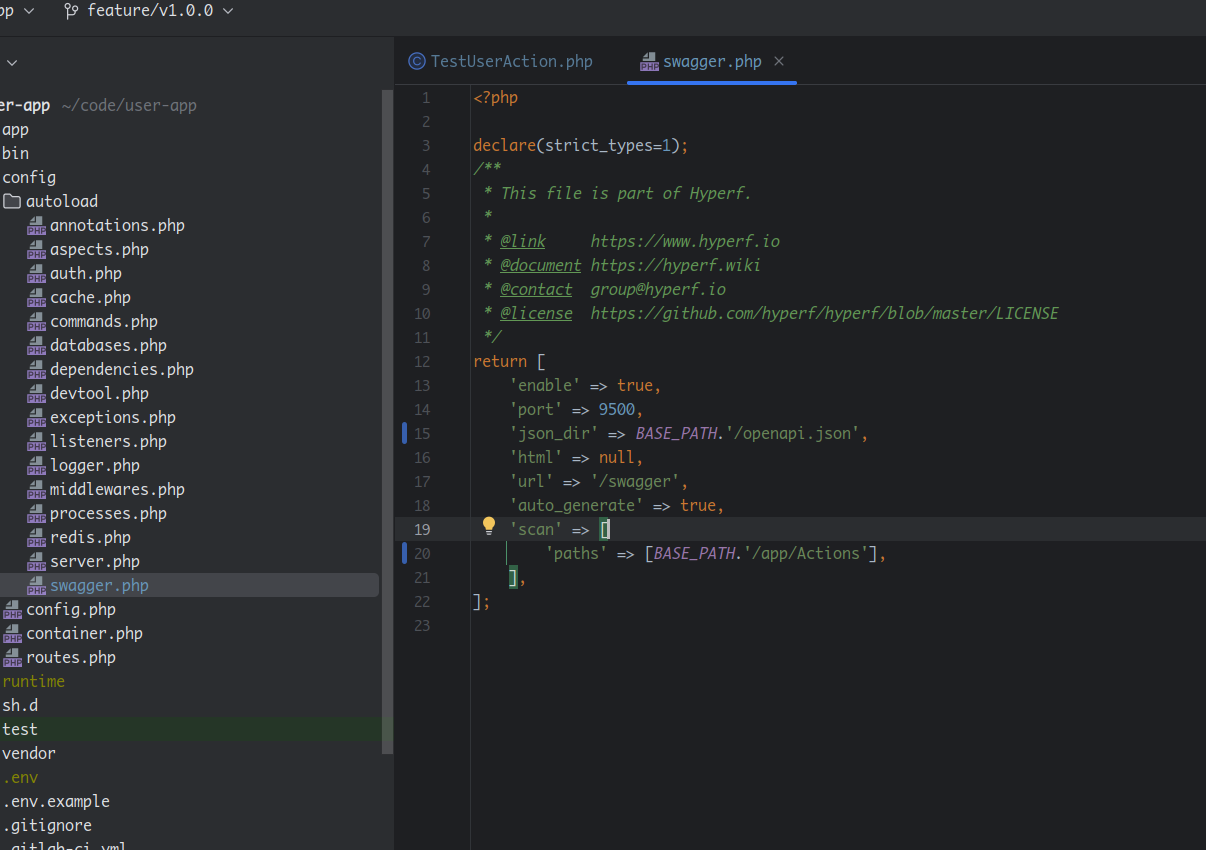 [BUG] 3.0版本hyperf/swagger组件无法生成接口文档 · Issue #5601 · hyperf/hyperf · GitHub