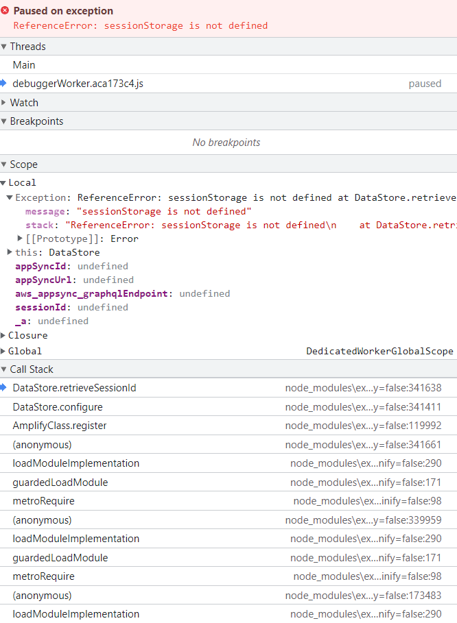 React Native Storage.put Axios Network Error · Issue #9681 · aws ...