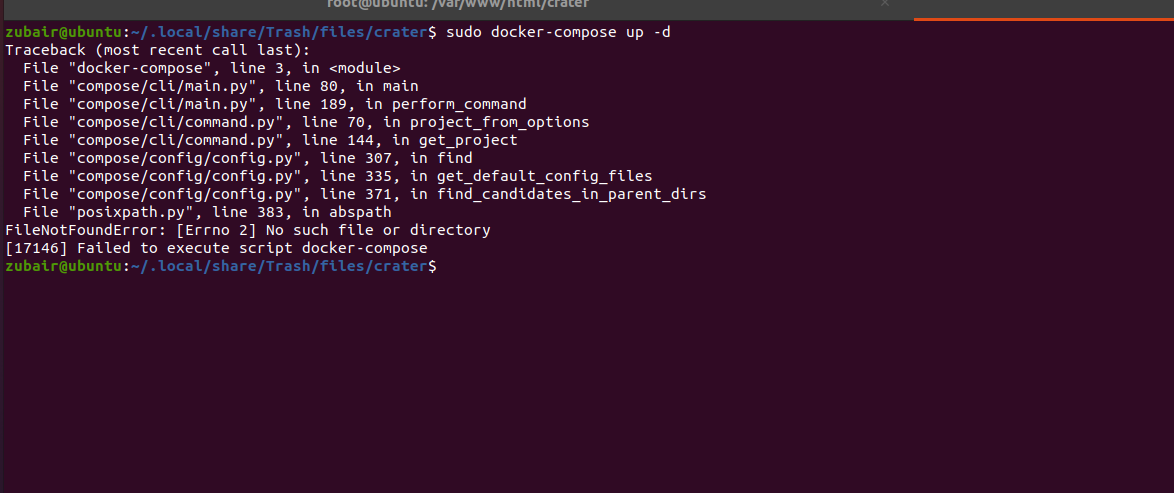 Installation stuck --Docker compose error · Issue #363 · crater-invoice ...