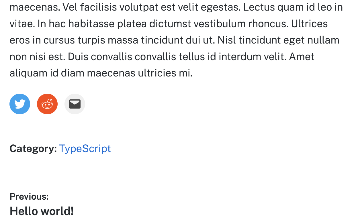 Post Social Links after post
