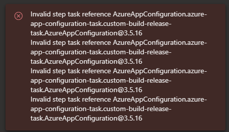 thrown from addazureappconfiguration when using ... Azure DevOps Extension 3.6.16 Failing · Issue #556 · Azure ...