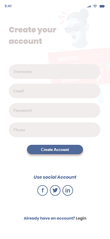 create account