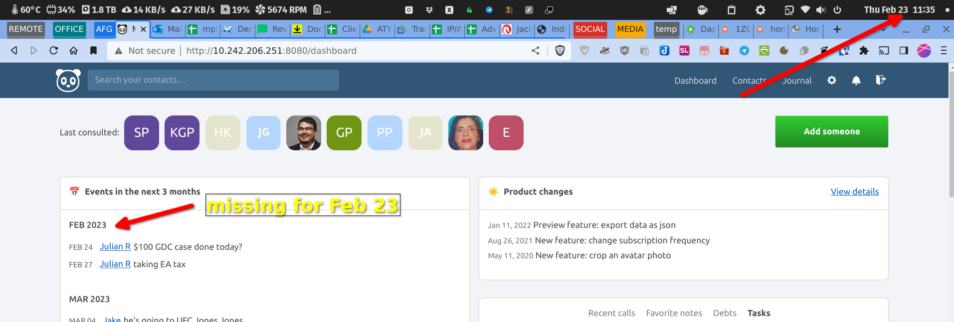 Events that are today do not show up in Dashboard · Issue #6570 ...