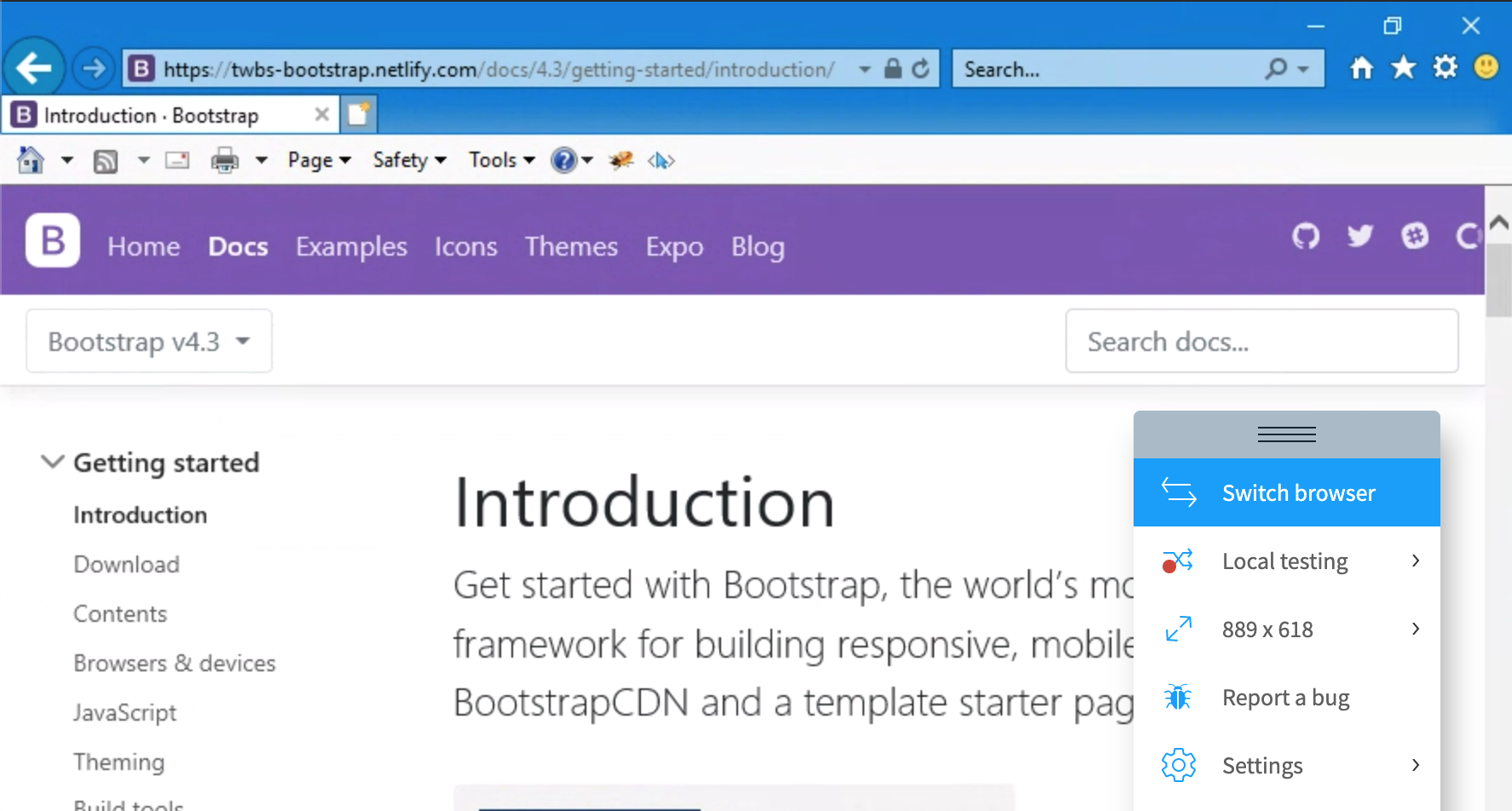 IE: docs, search box appearance · Issue #29855 · twbs/bootstrap · GitHub