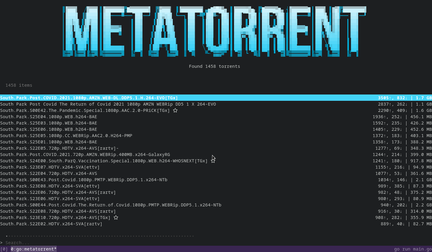 GitHub Demostanis metatorrent Torrent Meta search