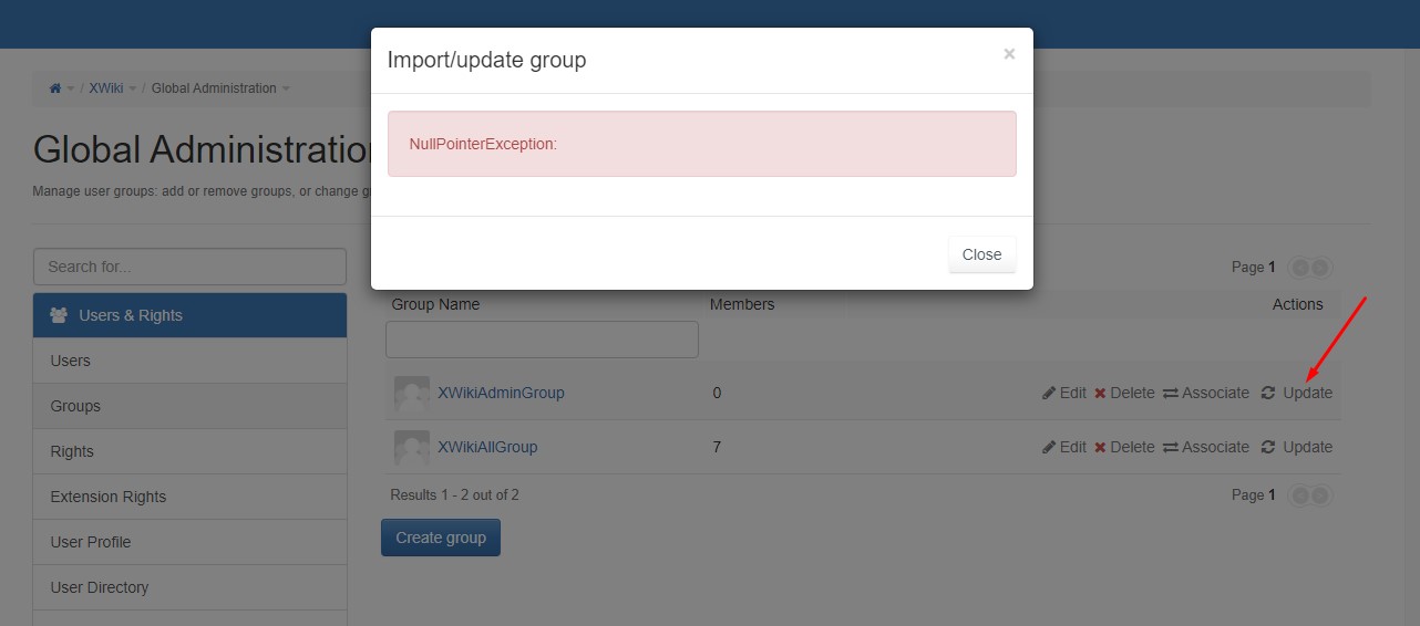 When trying to update a group "NullPointerException:" appears · Issue ...