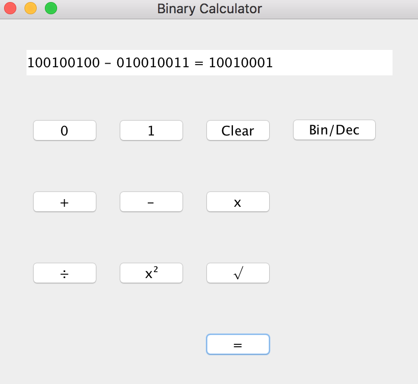 GitHub - bfurlani/binary-calculator-team-1: A Java Binary Calculator